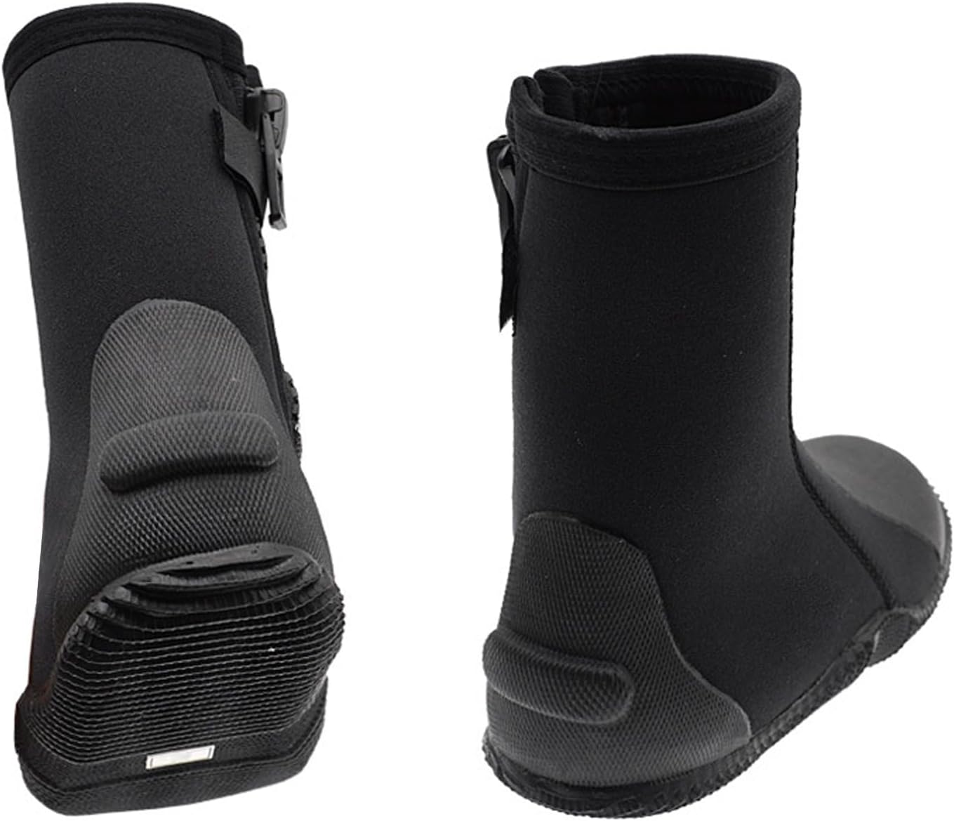 1 Pair High Top Dive Boots with Raised Heel, Non Slip Rubber Sole for Scuba Diving, Snorkeling, and Water Sports Activities​