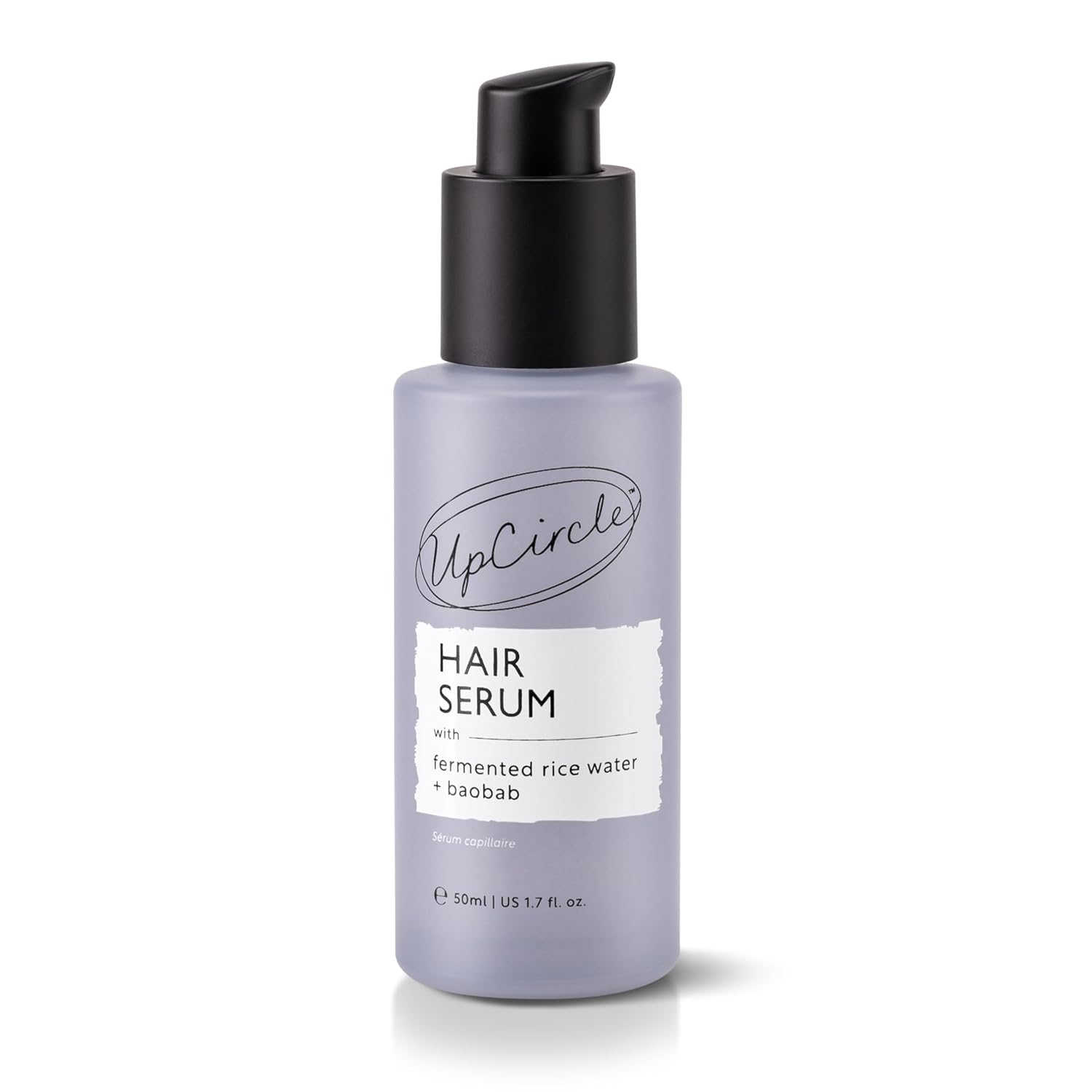 UPCIRCLE Hair Serum 50ml - Hydrates + Smoothes - Fermented Rice Water, Protects Against UV + Baobab Treats + Nourishes - Vegan + Cruelty-Free