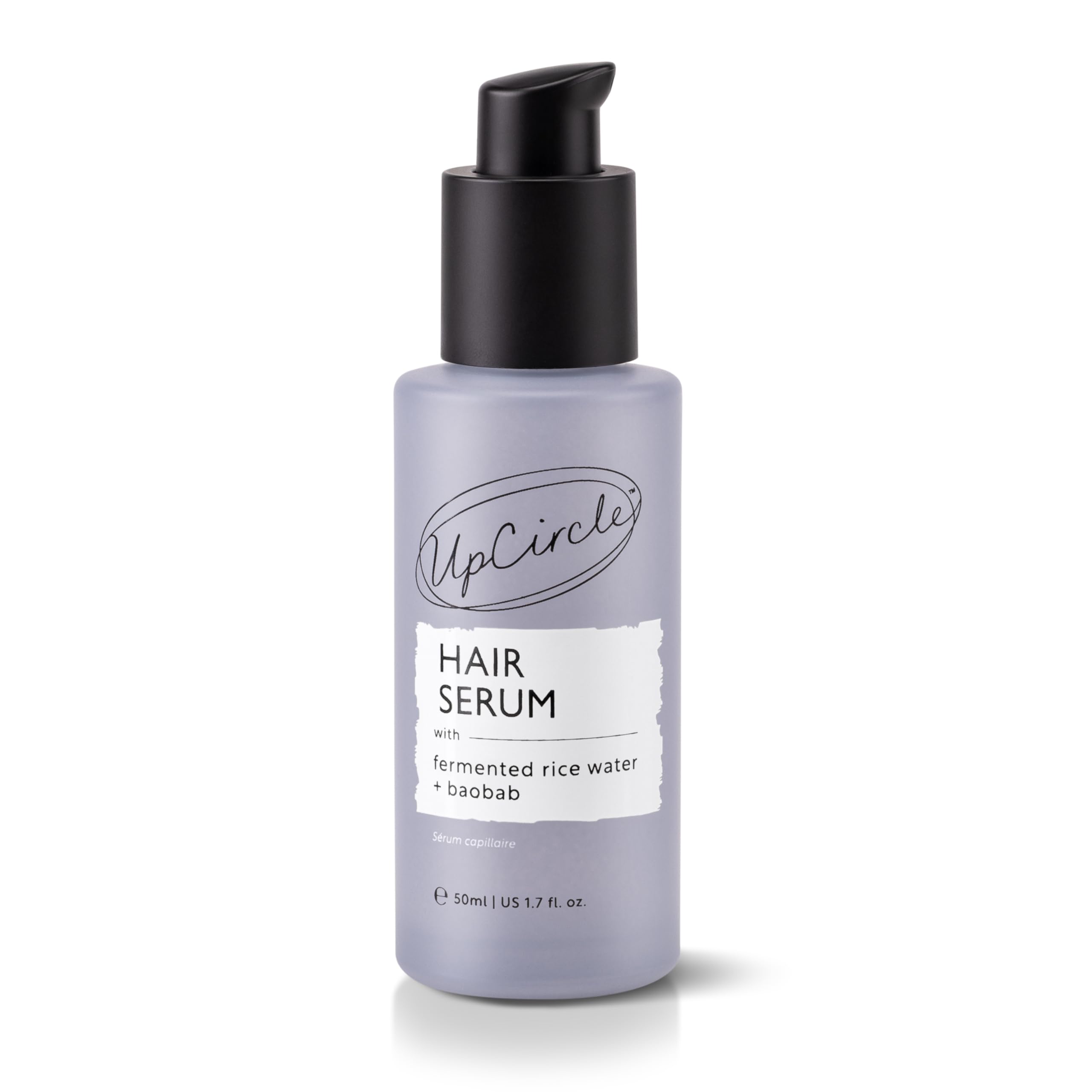 UpCircle Hair Serum 50ml, Hydrates + Smoothes, Fermented Rice Water, Protects Against UV + Baobab Treats + Nourishes