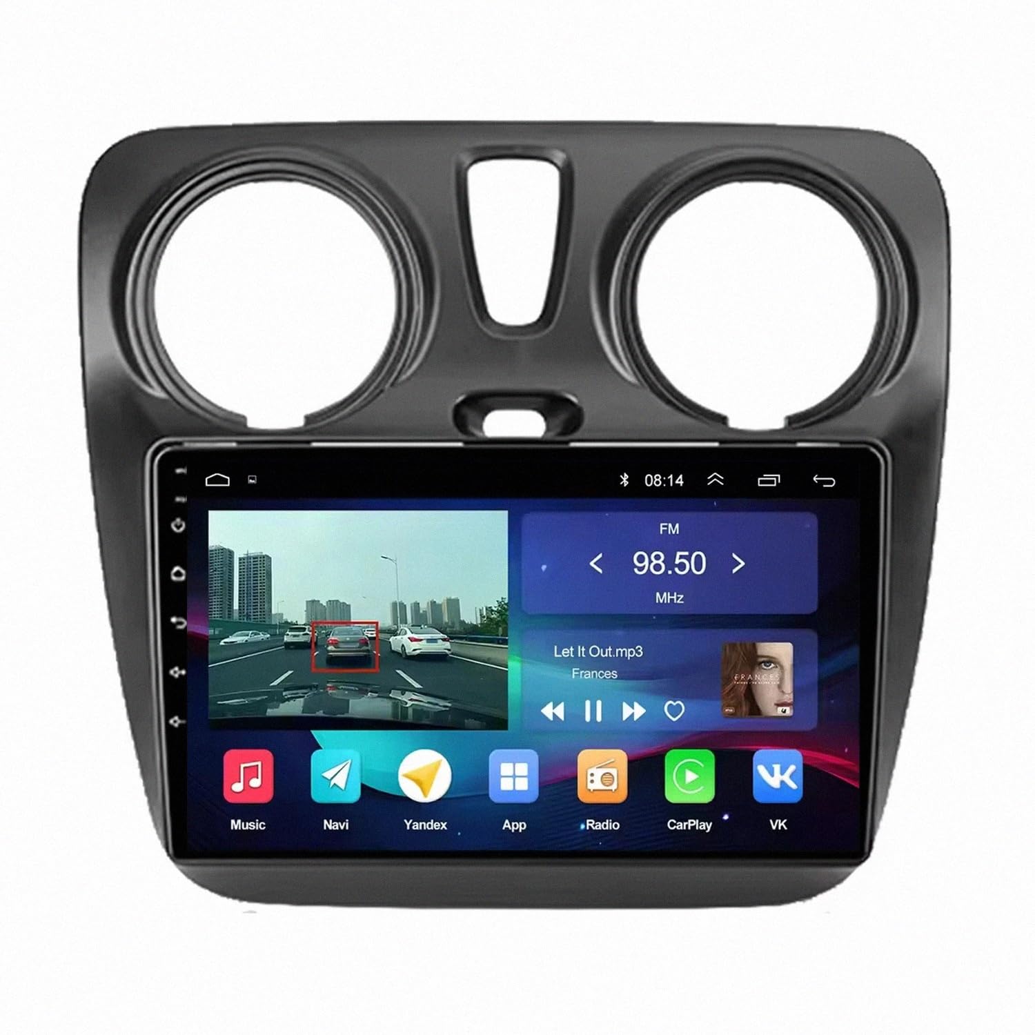 Radio Coche 2 DIN con Carplay para Renault Lodgy 2021 pantalla HD y Bluetooth 2G+32G 8