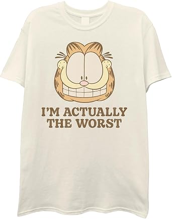 قميص Garfield Mens The Cat - Classic و Odie Shirt Vintage Throwback Cartoon T-Shirt