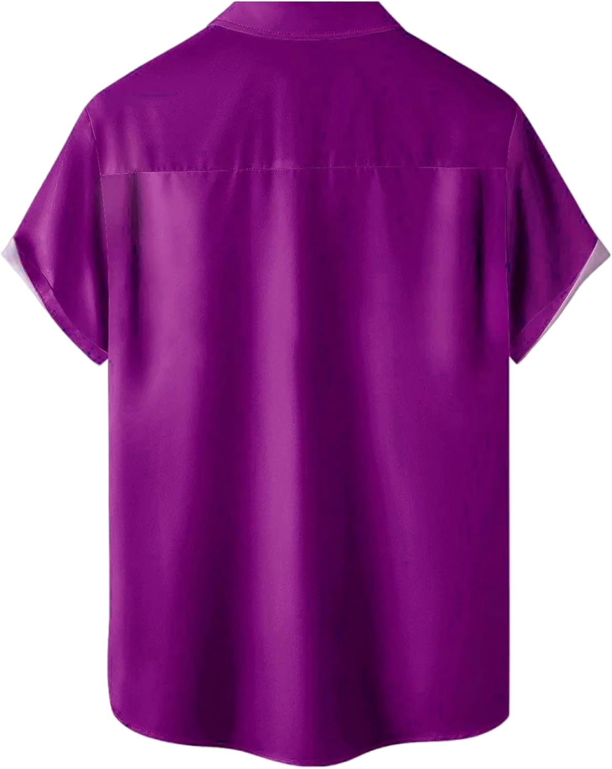 Mens Mardi Gras Shirt Print Short Sleeve Hawaiian Bowling Casual Button Down Beach Shirts - Image 3