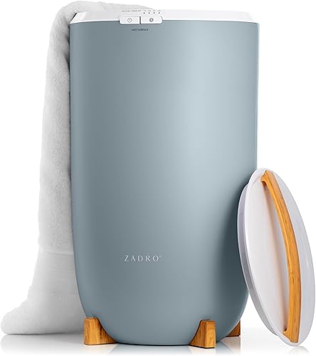 Miniatura 10 de Zadro Calentador de toallas para encimera, blanco/roble