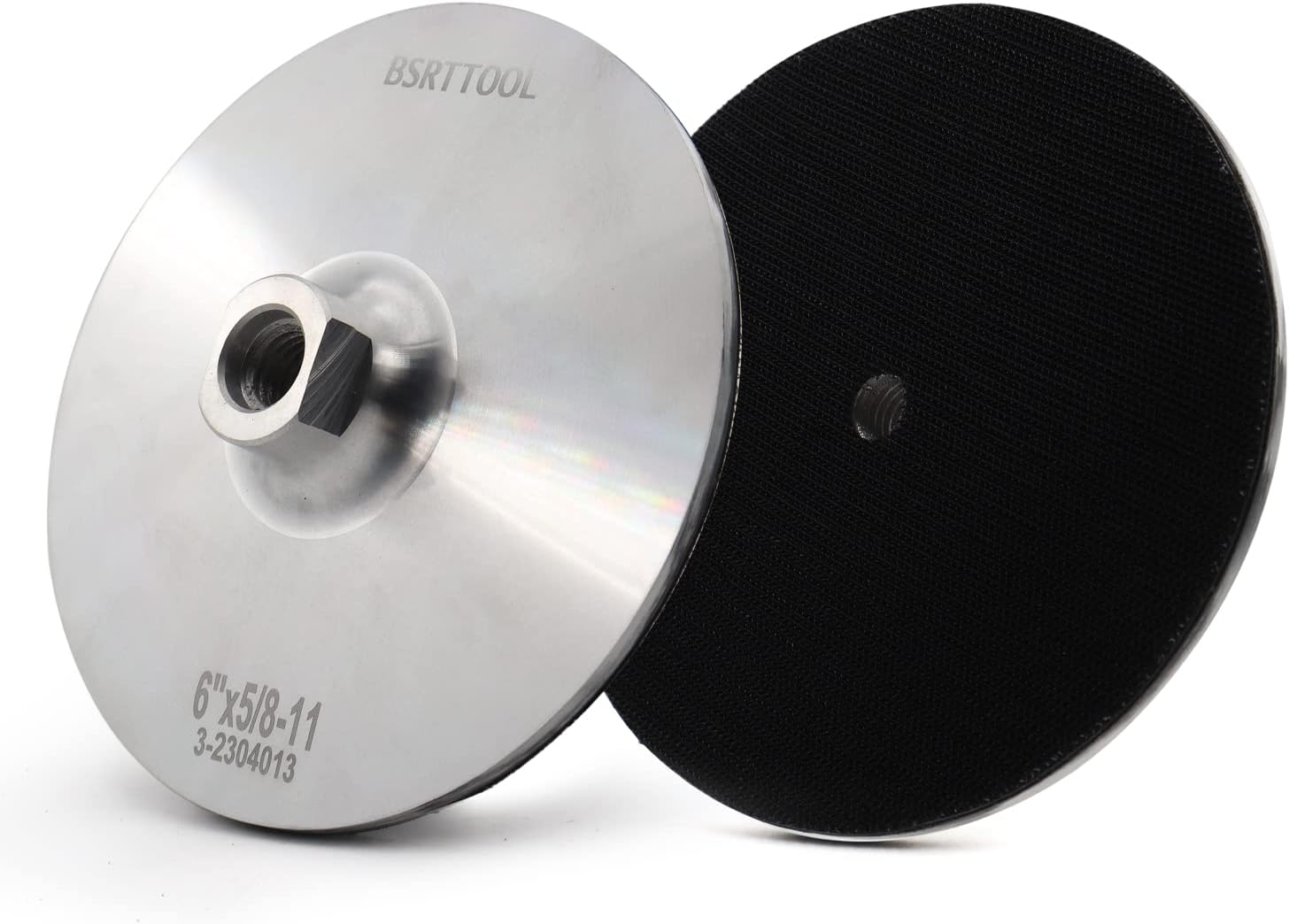 6 Inch Aluminum Backer Pad - Hook Loop Backing Pad 5/8"-11 Thread Angle Grinder Use 1Pcs