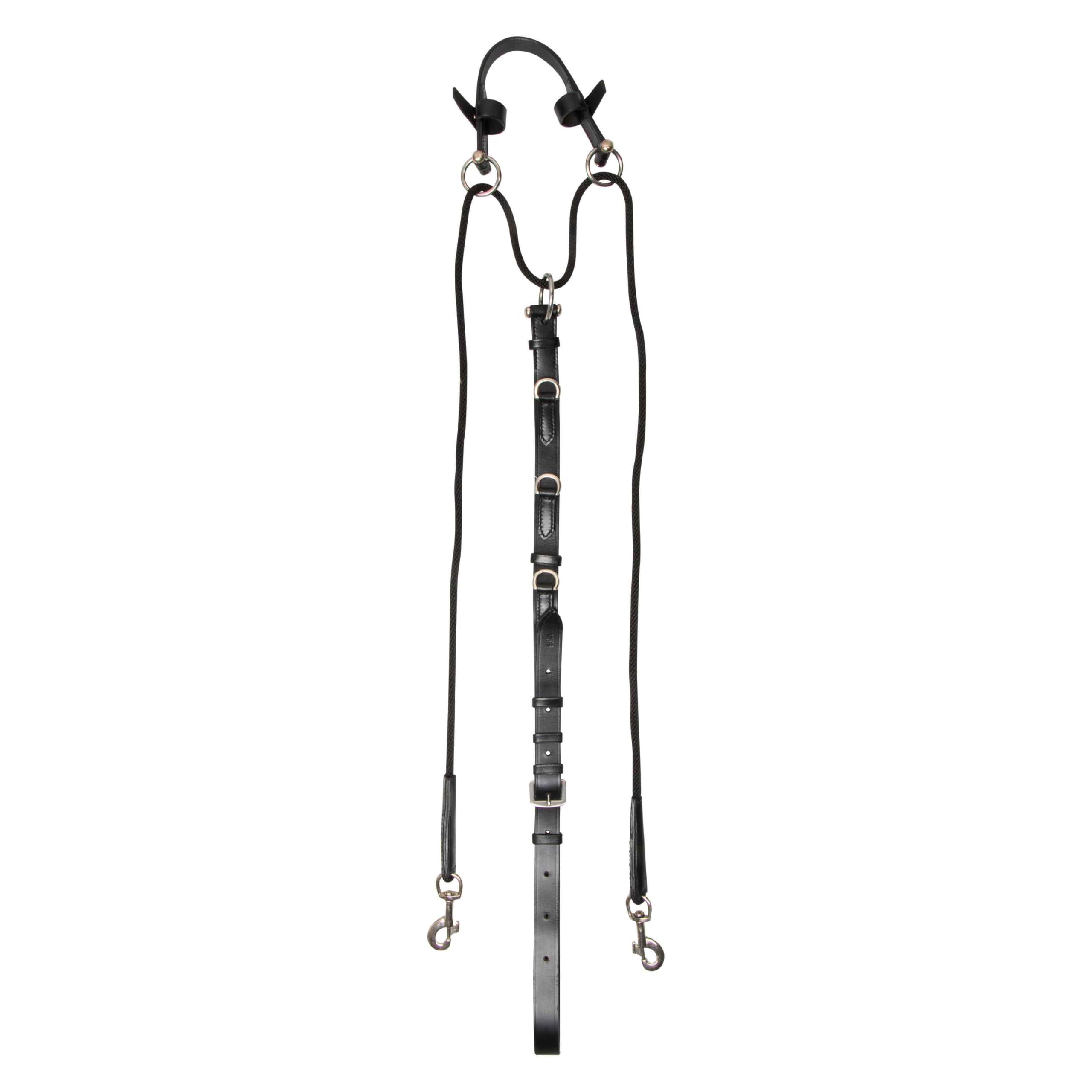 Imperial Riding Chambon IRH Core Leather Horse Training Aid - Black, Full