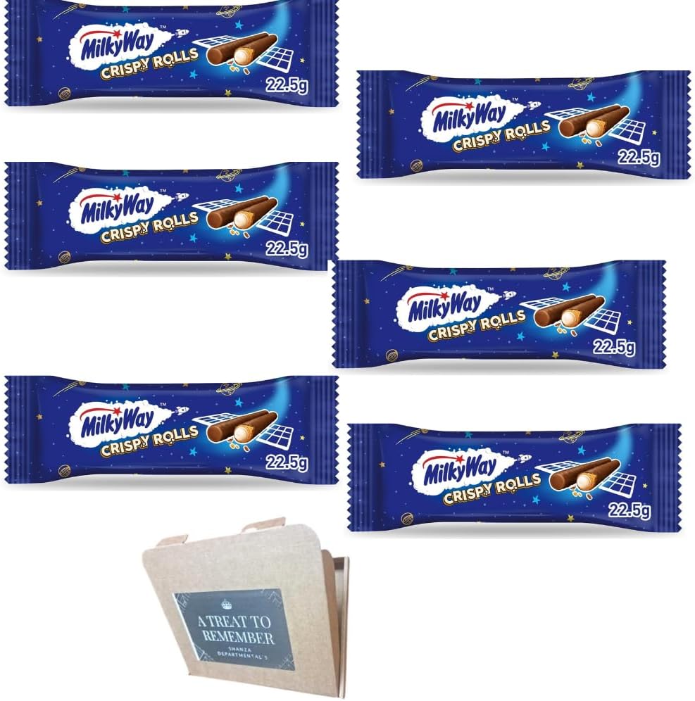 Milky Way Crispy Rolls Chocolate Bar 22.5g Pack Of 6 (1 Box) Fresh Stocks