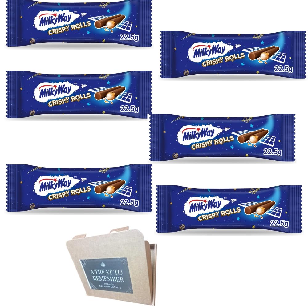 Milky Way Crispy Rolls Chocolate Bar 22.5g Pack Of (6 Bars) Fresh Stocks
