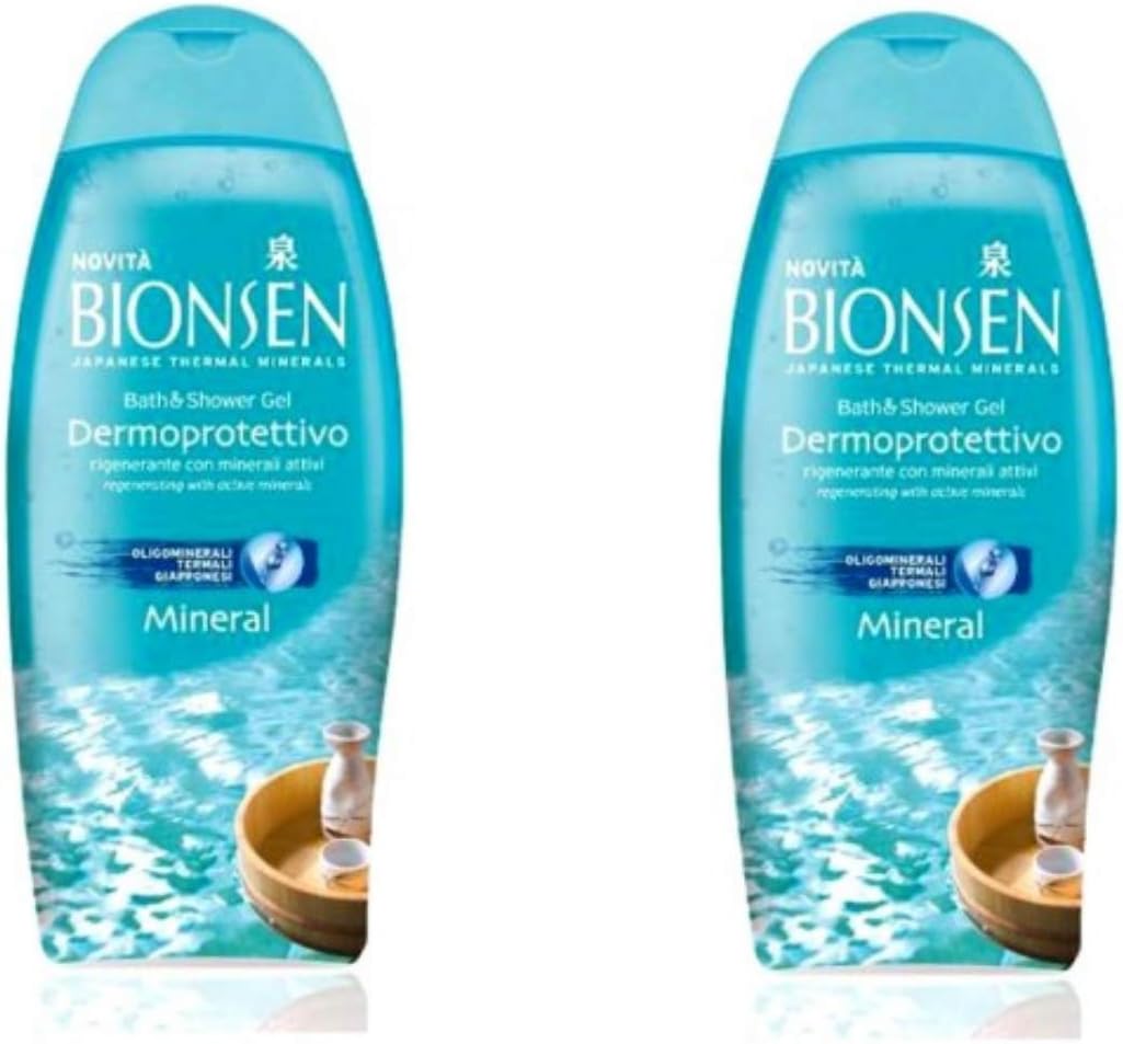 Bionsen: Bath & Shower Gel Dermoprotettivo"Mineral" 500ml/ 16.91fl.oz, pack of 2