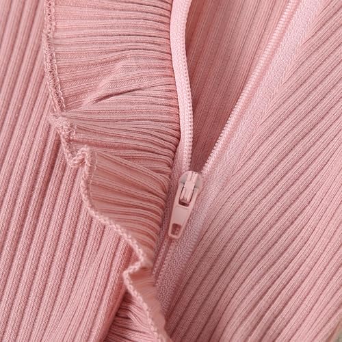 Newborn Baby Girl Romper Zip Ruffle Bodysuit One Piece Jumpsuit Baby Girl Clothes Coming Home Outfits4