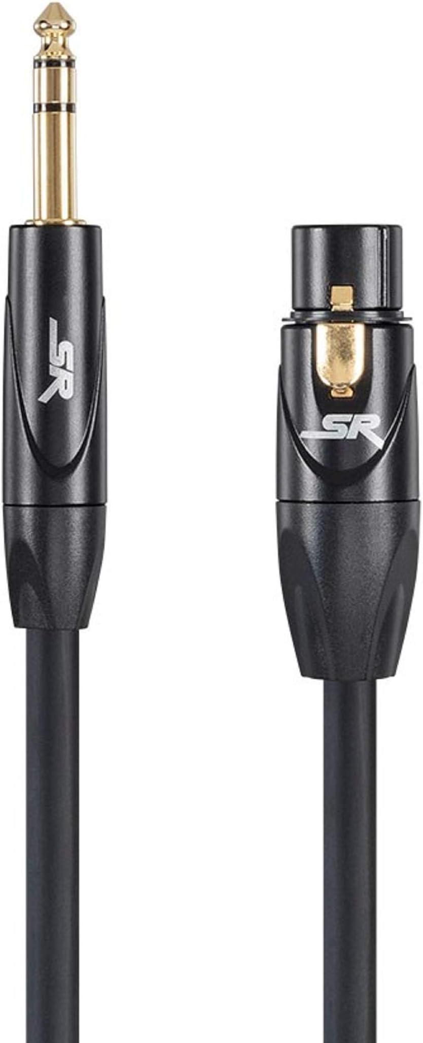 Monoprice6ft Stage Right XLR Female to 1/4inch TRS Male 16AWG Cable (Gold Plated)