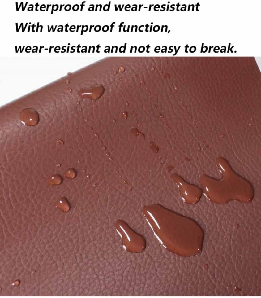 Grafken Leather Repair Patch 55" X 20", Sofa Patch Patch Self Adhesive Leather Sofa Chair Repair Repair Leather Goods Refurbishment Patch Patch (Color : Dark Brown)