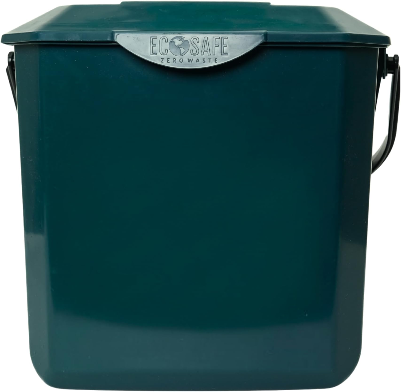 EcoSafe KCGRN Kitchen Caddy Food Waste Bin, Plastic, 2.5 Gallon, Green