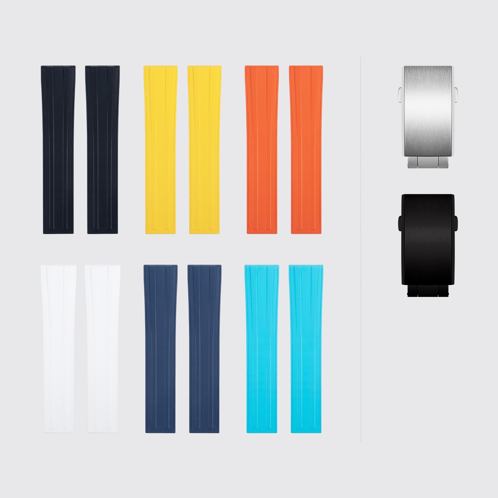 Correas de reloj de goma fluorada de 22mm para Huawei watch4/3pro/GT2/GT3/GT2e, correas de reloj FKM, reemplazo de pulsera de reloj de serie