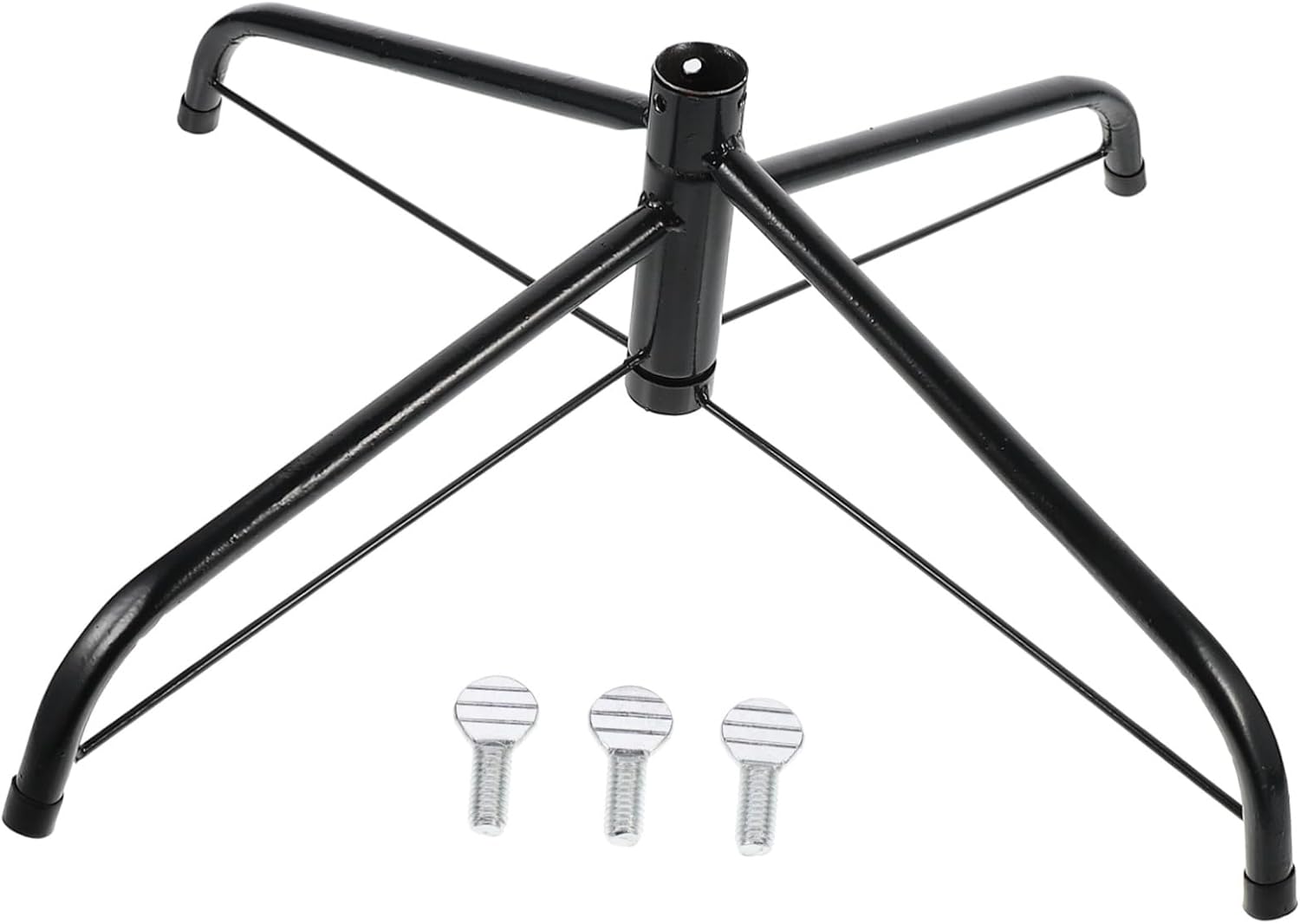 SHOWERORO 1pc Artificial Christmas Tree Stand Xmas Tree Bracket for Trunk Sturdy Holder Screw Fixing for Easy Installation Stability for Holiday Decor