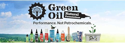 Miniatura 3 de GREEN OIL Cera seca para cadena de ciclo, blanca, 3.4 fl oz, biodegradable, natural, respetuosa con el medio ambiente, libre de PTFE PFOA aceite de