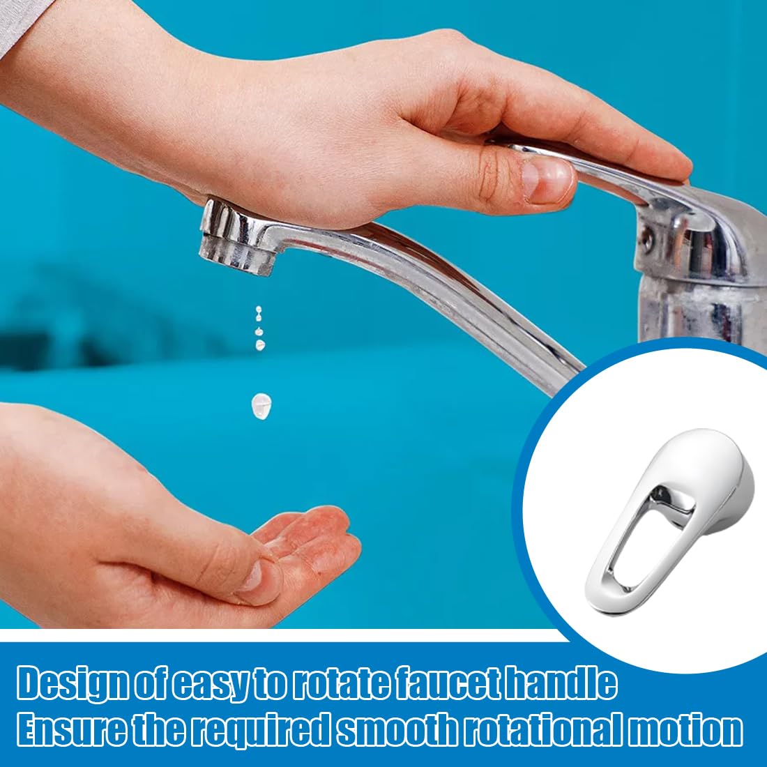 1 Pezzi Maniglia Miscelatore Doccia, Buco 10X11Mm Maniglia A Leva Per Rubinetto Per Rubinetto A Maniglia Singola Con Cartuccia Da 50Mm Di Diametro Rubinetto Dell'Acqua Hd(C)