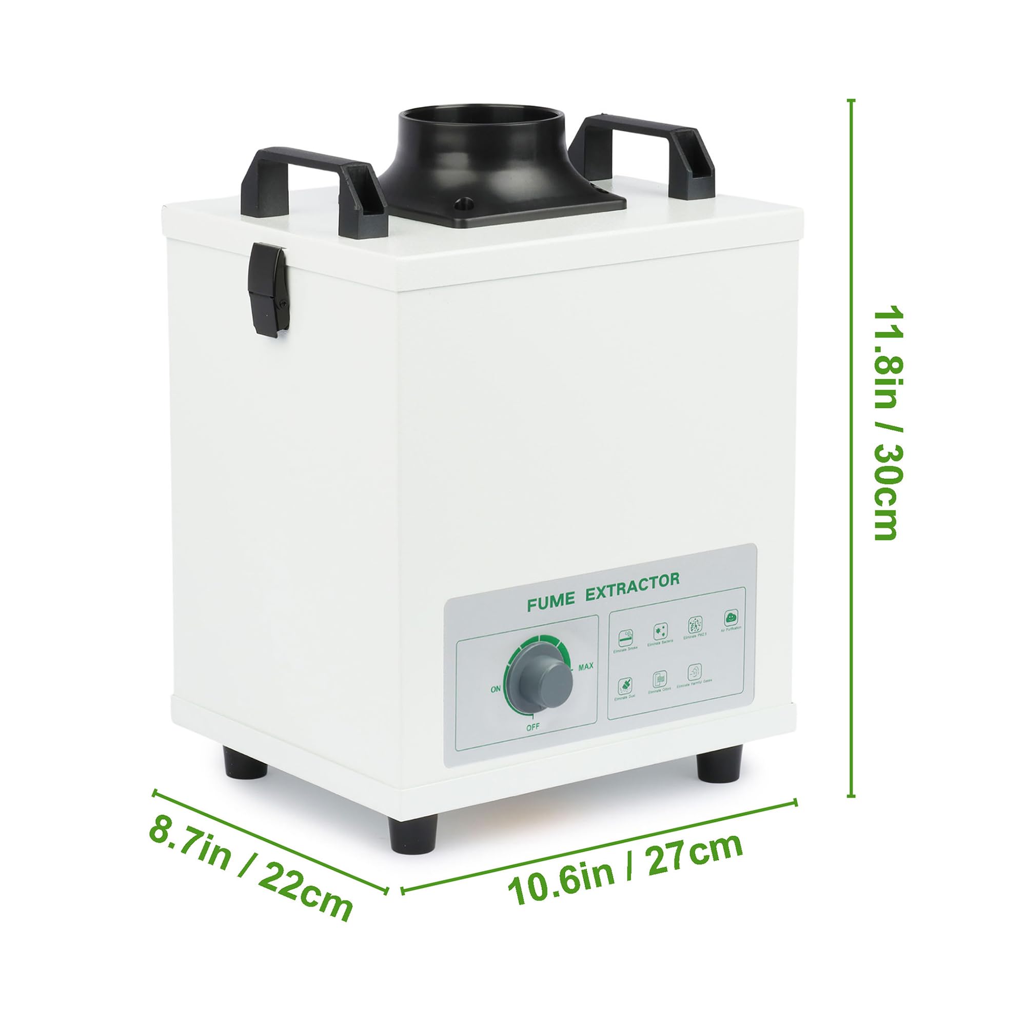U.S. Solid USS-FSE01 - Extracción de humos de soldadura con diseño de triple filtro, 120 W, potente HEPA, extractor de humo de soldadura, fuerte succión para soldadura, soldadura y trabajo de grabado
