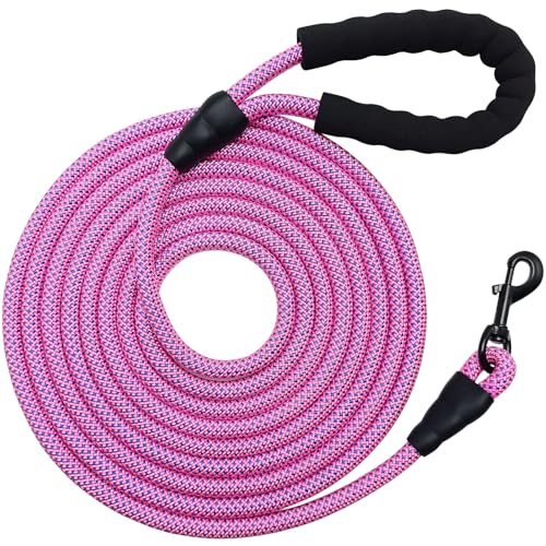 MayPaw 12ft Heavy Duty Long Rope Dog Leash, 1/2-In Thick Training Dog Lead