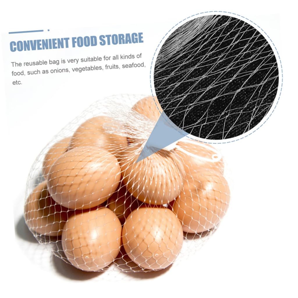 Zerodeko 250 Piezas Bolsa de Malla para Frutas y Verduras Cebolla Bolsas de verdura para heladera Bolsas de Red de plástico de Malla de as Vegetal Patata