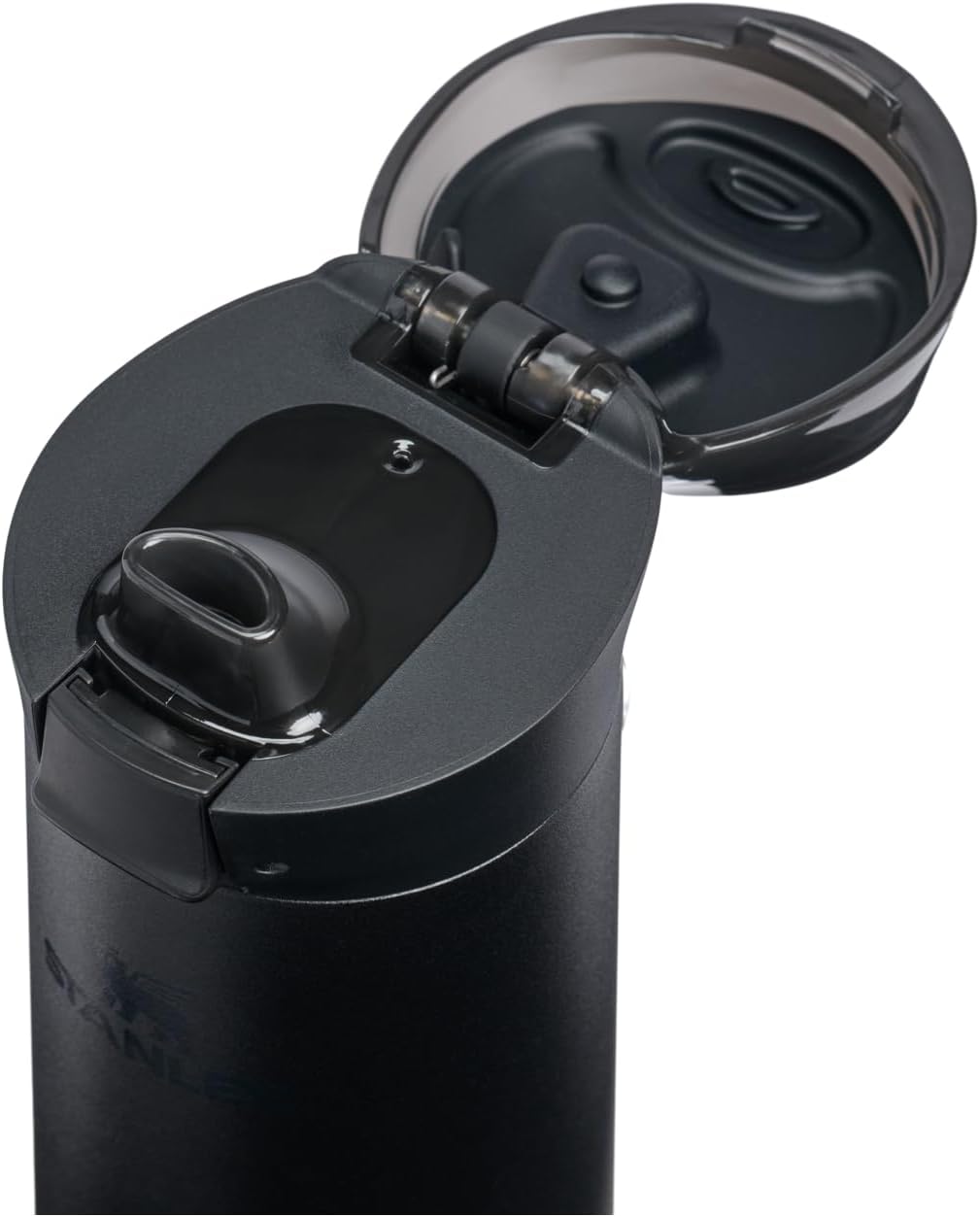 STANLEY Flowstate Spring Bottle | Leakproof Water Bottle with Carry Strap & Flip-Top Locking Lid | Insulated Stainless Steel | Fits Most Cup Holders | BPA-Free | 20 oz | Black 2.0