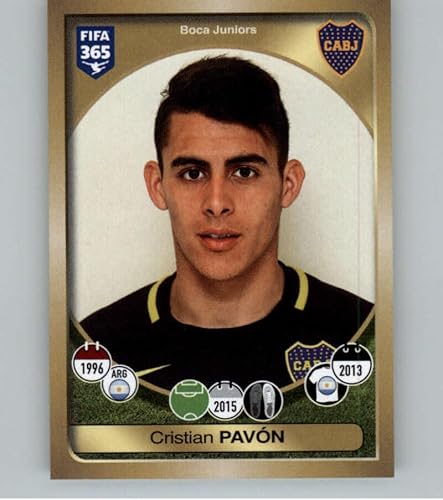 2016-17 Panini FIFA 365 Stickers #542 Cristian Pavon Boca Juniors Official Soccer Album Sticker in Raw (NM or Better) Condition