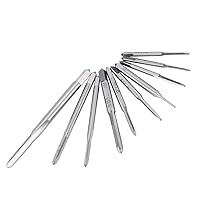 Vista 8 de 10 piezas de roscas de rosca de mano M1 a M3.5, HSS Mini Plug Tap Tornillo Juego de taladro Herramienta de roscado, M1, M1.2, M1.4, M1.6, M1.7