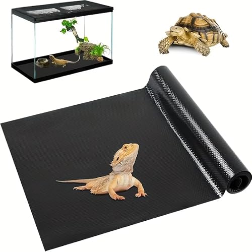 ROEQE Reptile Substrate Liner Terrarium Carpet 60" x 18" Non-Adhesive Reptile Terrarium Bedding Substrate Liner, Reptile Tank Accessories for Bearded Dragon,Leopard Gecko,Lizard,Tortoise