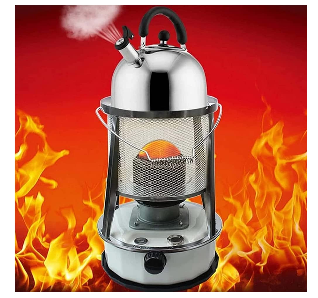 Chauffage à Pétrole 7.8L Pour L'Intérieur Et L'Extérieur, Four A Petrole Sans Électricité Pour La Maison,Le Patio,La Urgence,Efficace Poele A Petrole Camping,avec Extincteur Automatique,Noir