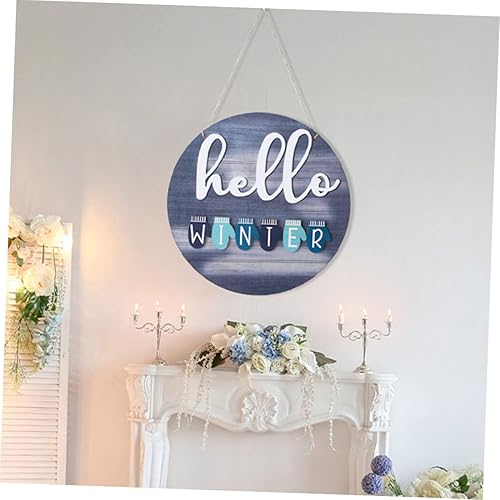 Miniatura 8 de BESPORTBLE 1 juego de decoración de puerta de cuatro estaciones, letreros de oficina, decoración de puerta al aire libre, letrero de temporada