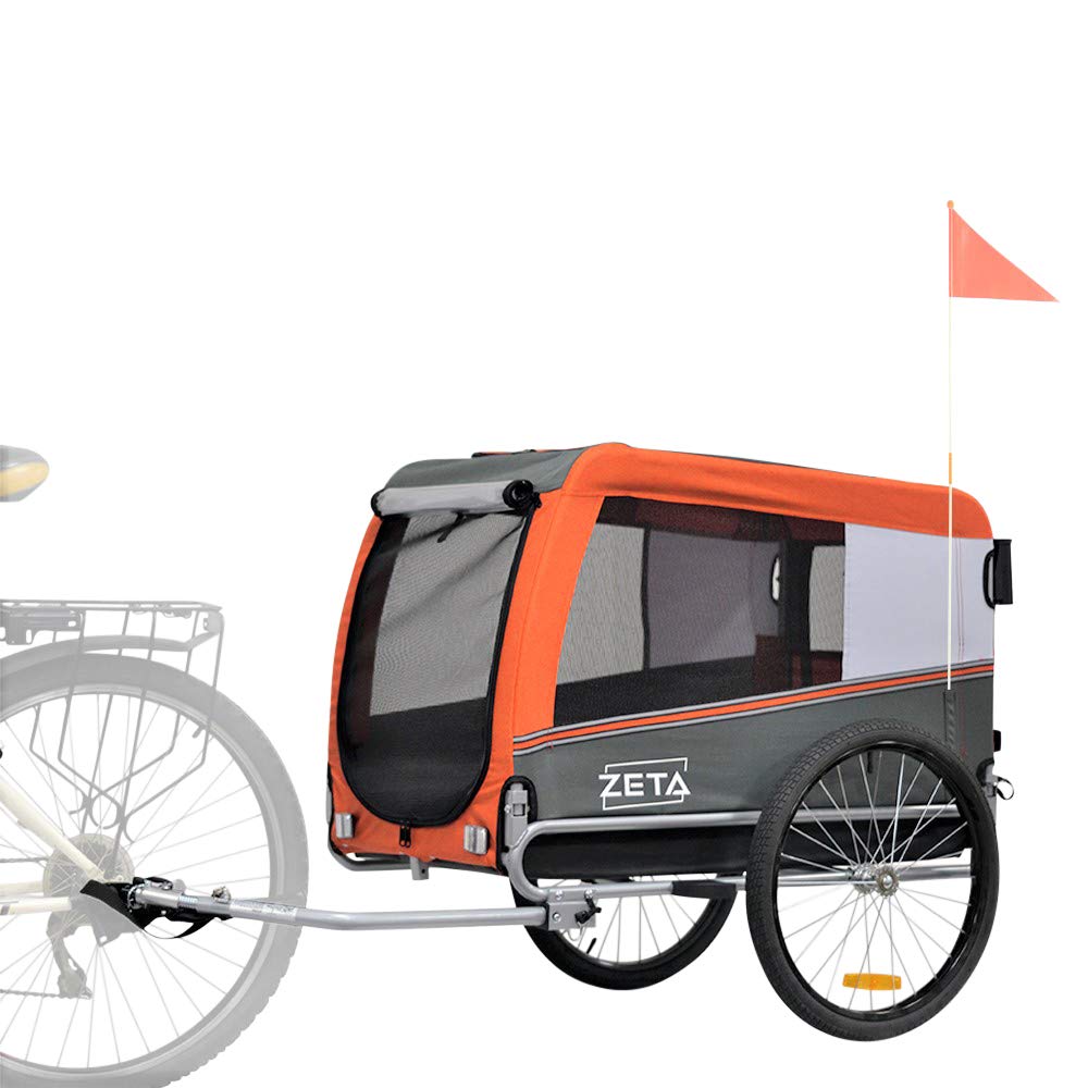 PAPILIOSHOP Zeta - Remolque multifuncional para bicicleta, carrito para transporte de perros y animales, ideal para aventuras al aire libre
