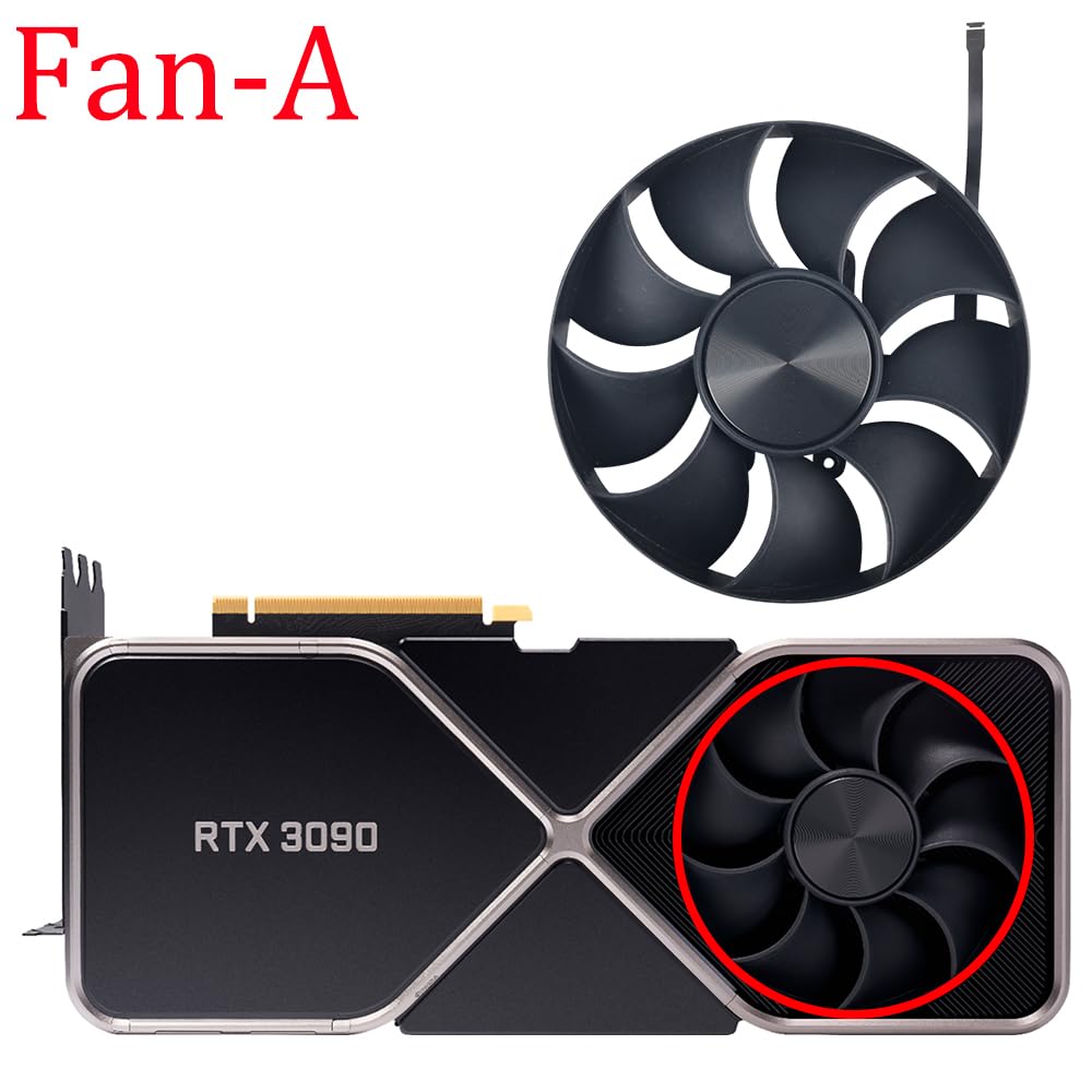 110mm Cooling Fan Replacement for Nvidia RTX 3090 FE 3090FE 3090Ti Founders Edition Graphics Card Fan (Fan-AB)
