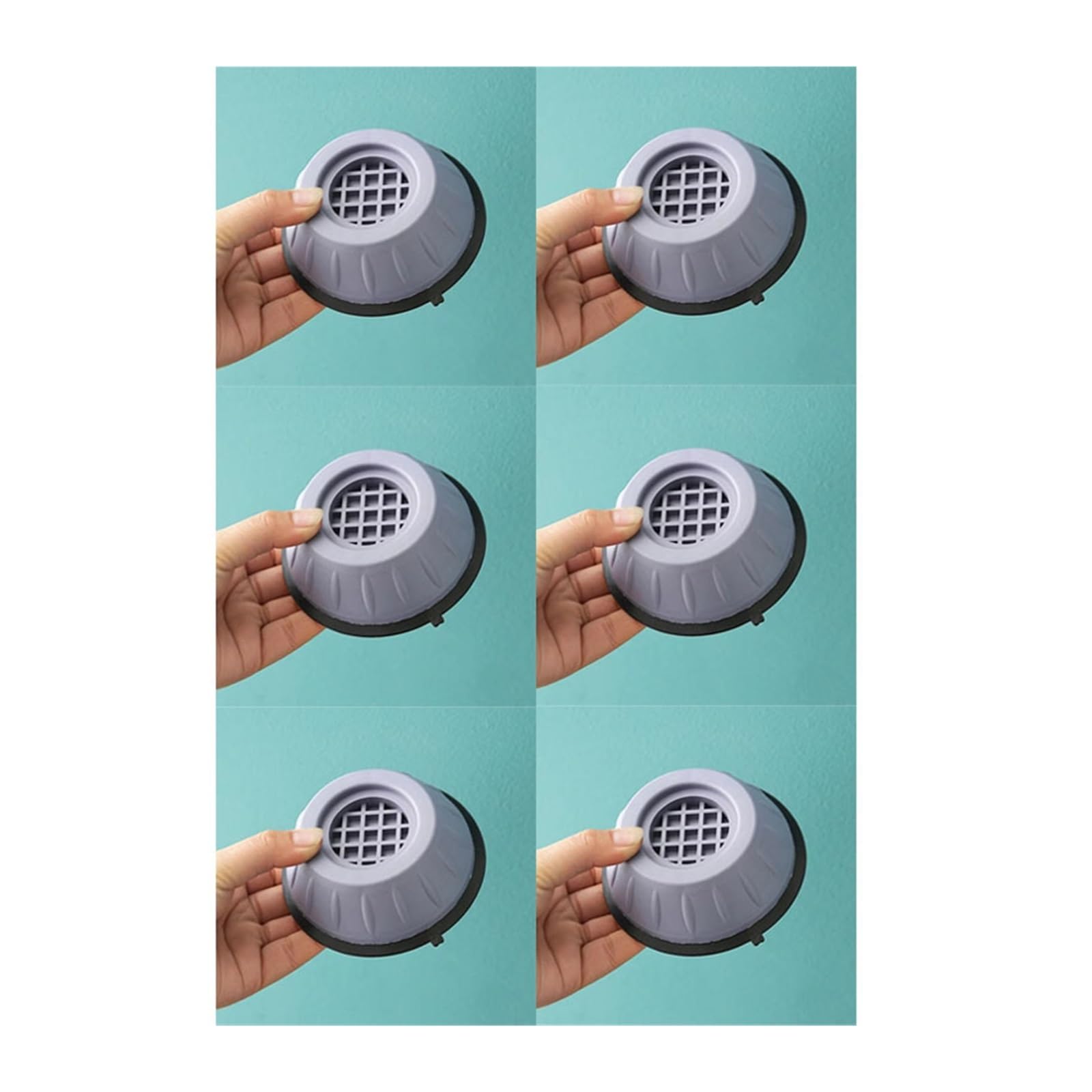 Piedini For Lavatrice Antivibrazione Antiscivolo Elasticità Tappetino In Gomma Tappetino For Mobili Proteggi Urti(6pcs)