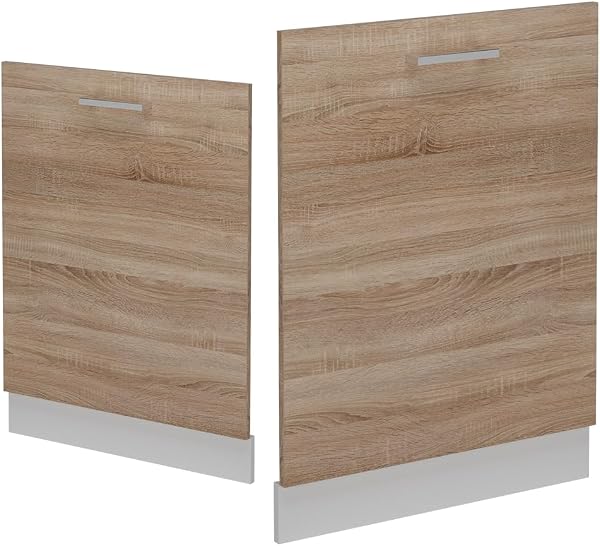 Vicco Panel Frontal del lavavajillas R-Line, Sonoma, 60 cm sin encimera, para combinación Libre Dentro de Sistemas de Cocina modulares - 4