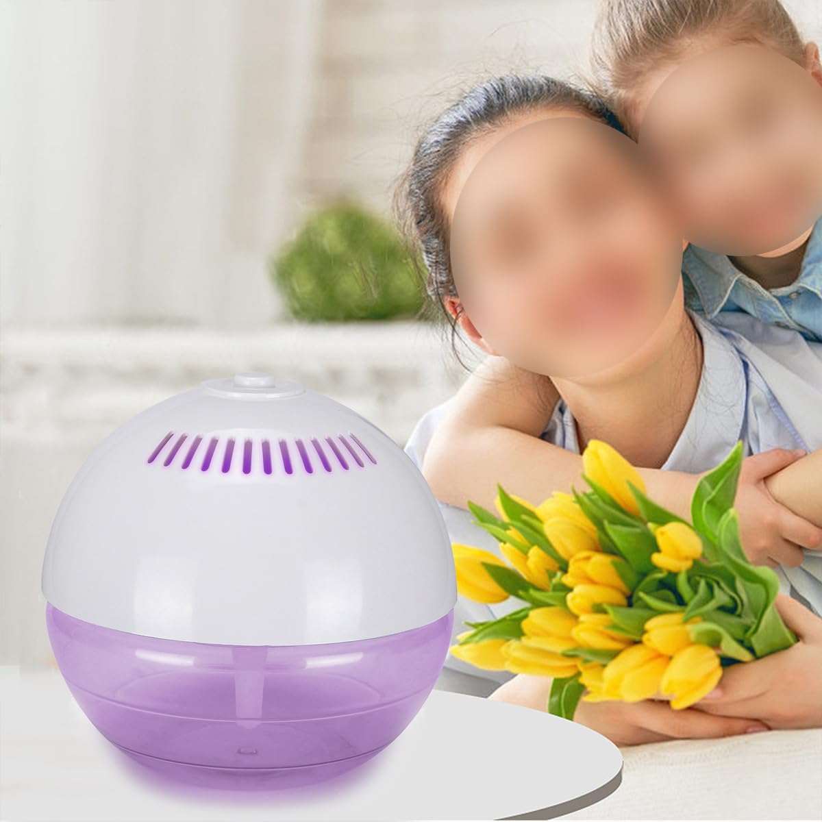 Purificador de aire de 10 W para el hogar, dormitorio, difusor de aromaterapia, generador de iones, elimina el humo de la cocina y el olor de mascotas