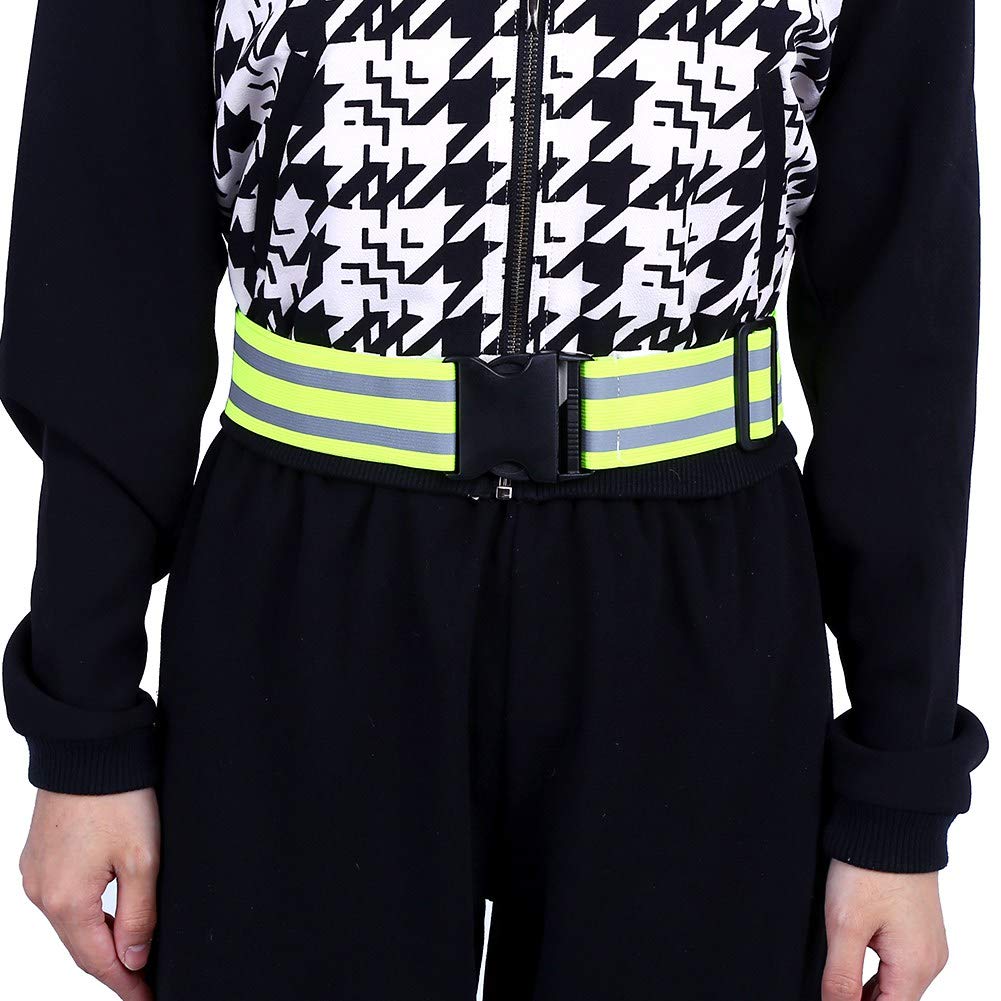 Weiyirot Reflective Vest, Highly Reflective Adjustable Tape for Adults, Yellow, One Size, Unisex, Adults, Outdoor Enthusiasts