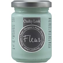 Fleur Chalky Look Paint - Cape Town Blue, 4.4 oz jar