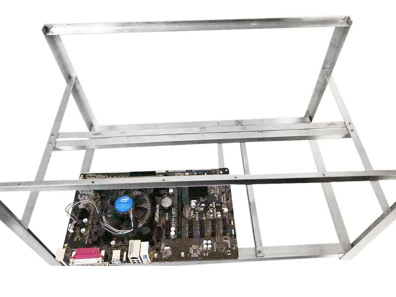 DIY Crypto Coin Open Air Mining Frame Rig Case Kit Form Made in USA 6 to 8  GPU ETH : Amazon.sg: Electronics