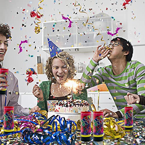 8 Pcs Party Confetti Poppers Cannons For Wedding Birthday Graduation Baby Shower Anniversary Christmas New Year's Party Celebrations Supplies And Favors #TOP3