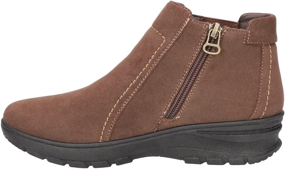 Easy Street Women's Len, Brown Suede, 7.5 X-Wide