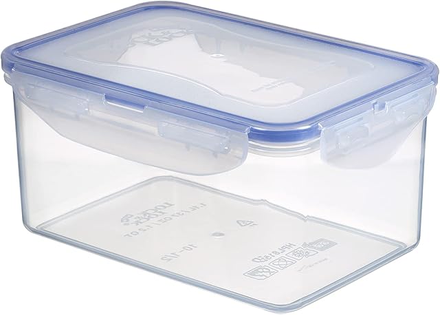 Lock & Lock HPL815D Rectangular Storage Container - Clear/Blue, 1.1 L