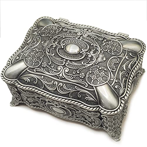 Caja de música retro de aleación decorativa para mesas de noche y salas de estar 3
