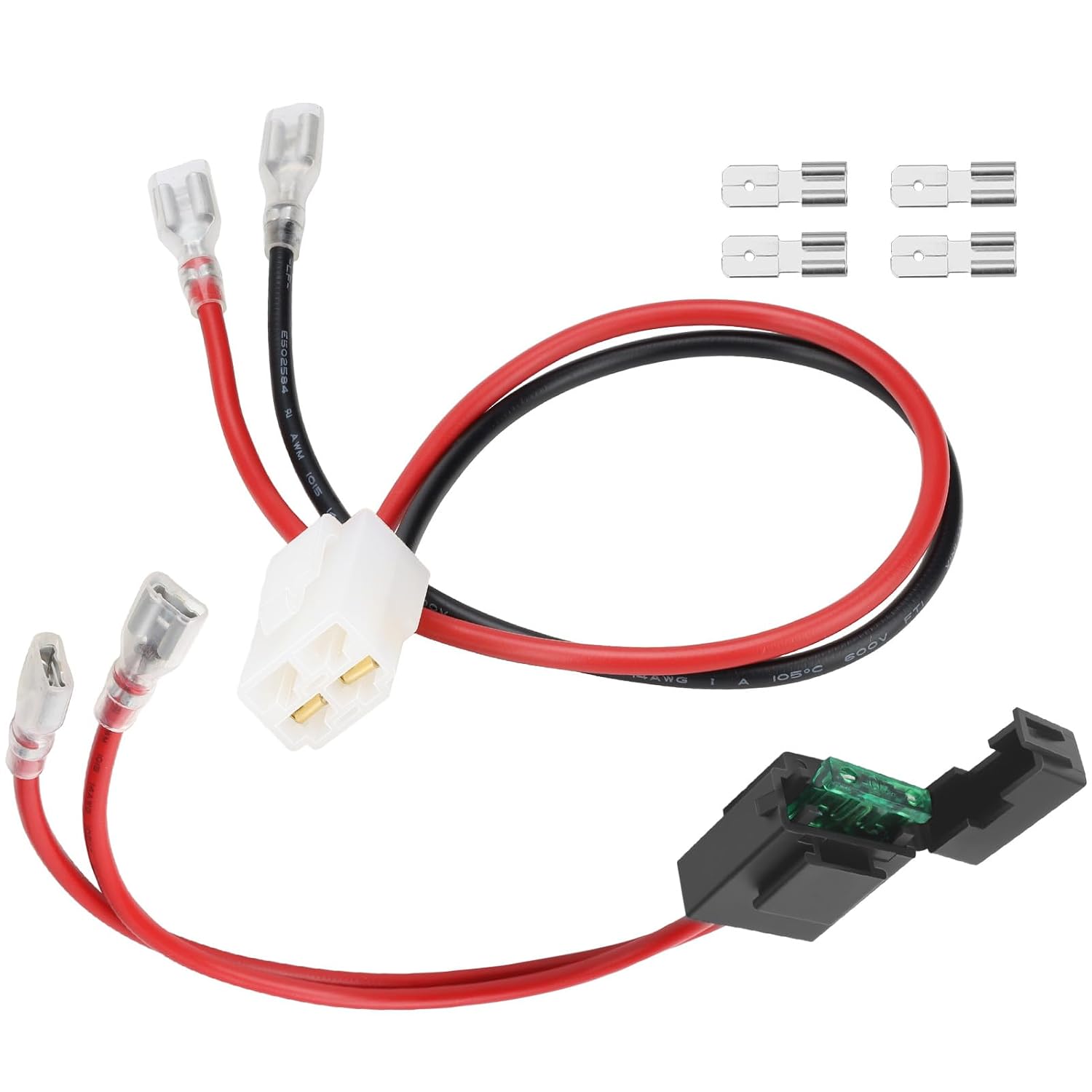 Battery Wire Harness Kit Compatible with Razor MX350 MX400 PR200 Pocket Mod, for PR200 v27+, MX350 V33+, MX400 V33+ 3 Holes Plug