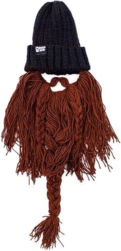 Miniatura 3 de Beard Head Viking Looter - Casco de punto original hecho a mano y barba extraíble