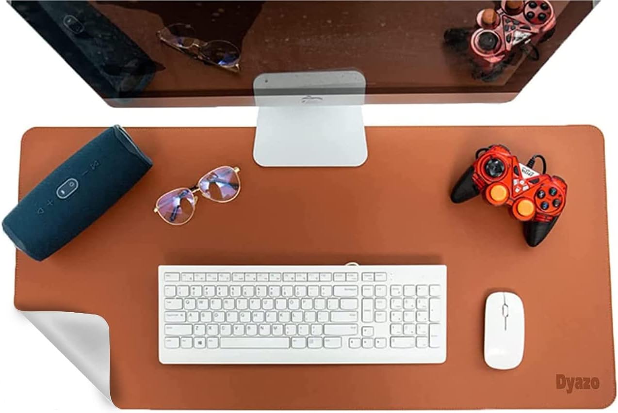 DailyObjects Desk Mat Trio Bundle Turf Desk MatVegan TrayOrb Mouse