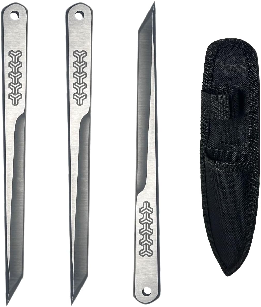 The Claw (3Pcs) Throwing Spike – Thickness As much as 0.315″;6oz Weight; Premium Packaging and Sheath Included; All-Event Throwing; Half Spin and No Spin;