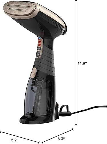 Miniatura 2 de Conair Vaporizador de mano para ropa, vaporizador de tela Turbo ExtremeSteam 1875W, diseño portátil de mano, vapor penetrante fuerte, exclusivo de