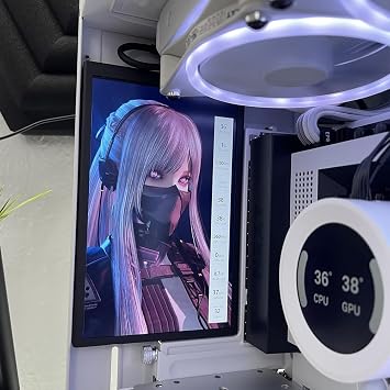 Small Portable 8 Inch IPS Monitor 1280x800 with Interface, for DIY Secondary Display for PC Case Internal Screen