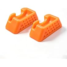 Lichico Treadmill Riser Platform, Orange Rubber Anti-Slip Support Pad, 93mm x 65mm x 30mm, Height Adjustment Block with Ventilation Holes