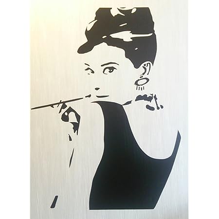 Amazon Co Jp オードリー ヘプバーン ウォールステッカー 壁紙シール B ホーム キッチン