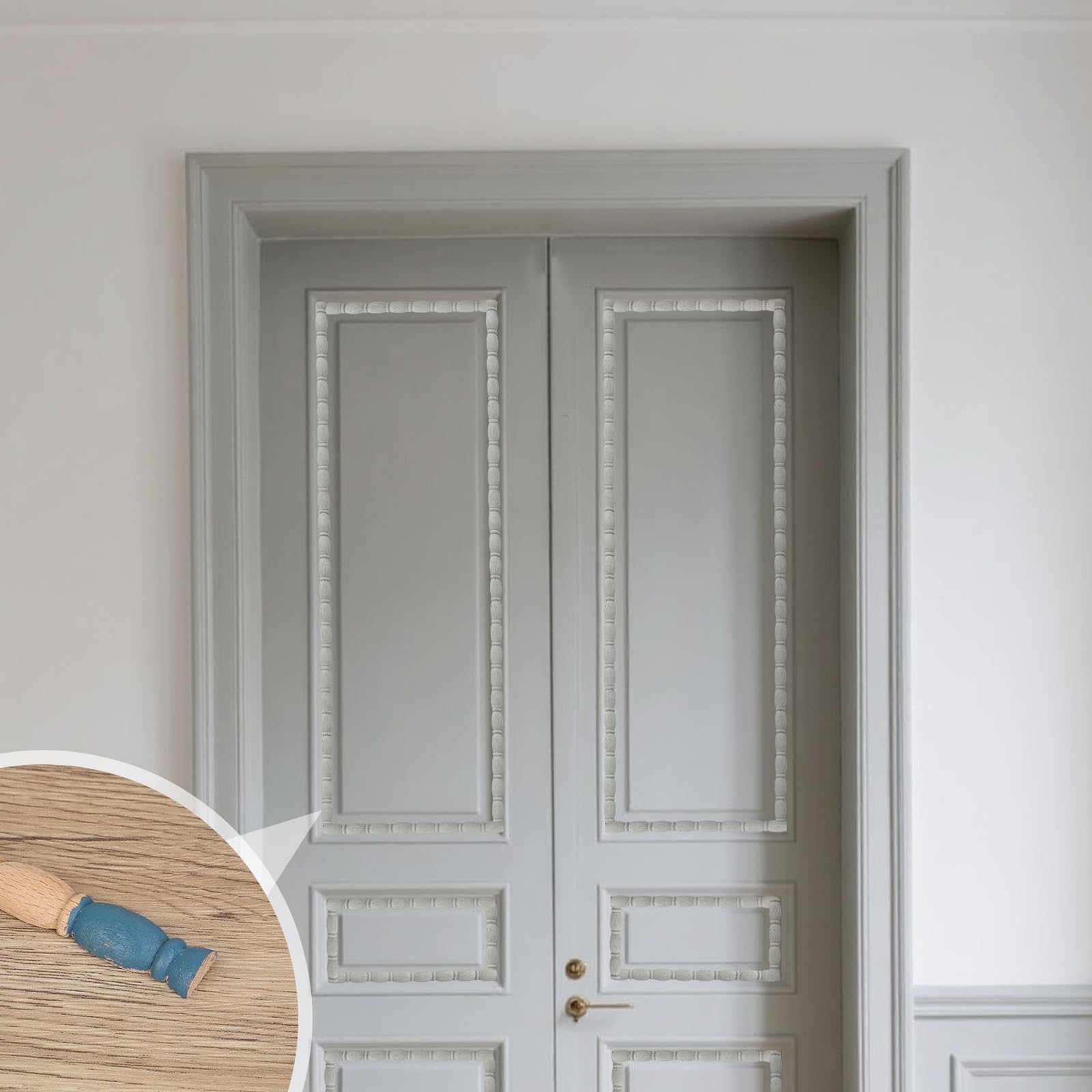 12pcs Unfinished Wood Trim - Image 4